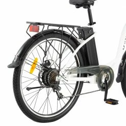DYU C6 Electric Bicycle 350W Motor Max Speed 25km/h 36V 12.5AH 70km Max Range - White 12 DYU C6 Electric Bicycle 350W Motor Max Speed 25km/h 36V 12.5AH 70km Max Range - White -Sports Shop DYU C6 Electric Bicycle 350W Motor 36V 12 5AH White 497642 4