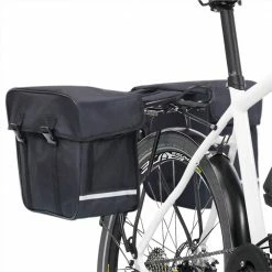 Double Bicycle Bag for Pannier Rack Waterproof 35 L Black -Sports Shop Double Bicycle Bag for Pannier Rack Waterproof 35 L Black 471012 2