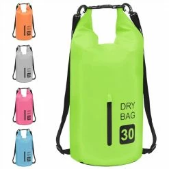 Dry Bag with Zipper Green 30 L PVC -Sports Shop Dry Bag with Zipper Green 30 L PVC 460444 2