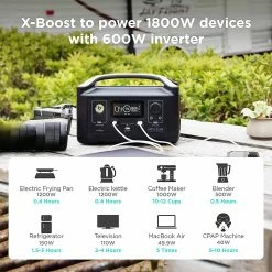 EcoFlow RIVER 288Wh Portable Power Station 3 x 600W (Peak 1200W) AC Outlets & LED Flashlight Fast Charging 10 EcoFlow RIVER 288Wh Portable Power Station 3 x 600W (Peak 1200W) AC Outlets & LED Flashlight Fast Charging -Sports Shop EF ECOFLOW RIVER 288Wh Portable Power Station 3 x 600W Peak 1200W AC 477983 2