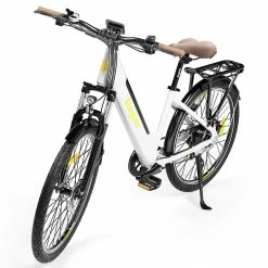 ELEGLIDE T1 STEP-THRU Electric Trekking Bike Trekking E-Bike 27.5 Inch CST Tires 36V 12.5AH Battery 250W Brushless Motor Shimano 7 Gears Max Speed 25Km/h Max Range 100KM Max Load 120KG IPX4 Waterproof Dual Disk Brake - White 10 ELEGLIDE T1 STEP-THRU Electric Trekking Bike Trekking E-Bike 27.5 Inch CST Tires 36V 12.5AH Battery 250W Brushless Motor Shimano 7 Gears Max Speed 25Km/h Max Range 100KM Max Load 120KG IPX4 Waterproof Dual Disk Brake - White -Sports Shop ELEGLIDE T1 STEP THRU Electric Bike 36V 12 5AH 250W MTB Bike 500405 2