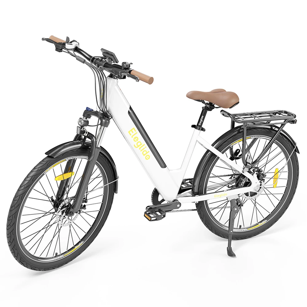 ELEGLIDE T1 STEP-THRU Electric Trekking Bike Trekking E-Bike 27.5 Inch CST Tires 36V 12.5AH Battery 250W Brushless Motor Shimano 7 Gears Max Speed 25Km/h Max Range 100KM Max Load 120KG IPX4 Waterproof Dual Disk Brake - White 7 ELEGLIDE T1 STEP-THRU Electric Trekking Bike Trekking E-Bike 27.5 Inch CST Tires 36V 12.5AH Battery 250W Brushless Motor Shimano 7 Gears Max Speed 25Km/h Max Range 100KM Max Load 120KG IPX4 Waterproof Dual Disk Brake - White - Image 5