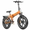 ENGWE EP-2 Pro 2022 Version Folding Electric Bike 20*4.0 Inch Fat Tire 750W Motor 35Km/h Max Speed 48V 13Ah Battery 150KG Max Load SHIMANO 7-Speed Gears Dual Disc Brake 100KM Range Mountain Beach Snow Folding Bicycle - Orange -Sports Shop ENGWE EP 2 Folding Electric Moped Bicycle Orange 507611 0