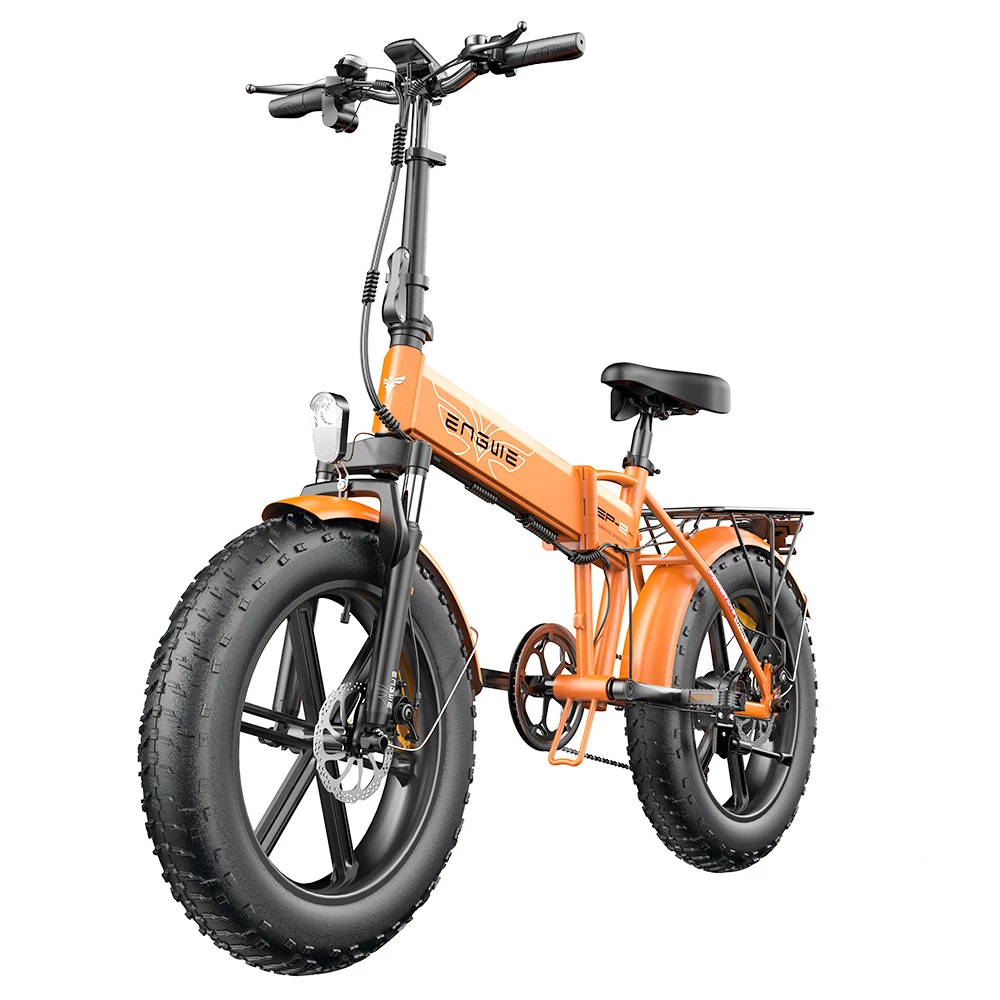 ENGWE EP-2 Pro 2022 Version Folding Electric Bike 20*4.0 Inch Fat Tire 750W Motor 35Km/h Max Speed 48V 13Ah Battery 150KG Max Load SHIMANO 7-Speed Gears Dual Disc Brake 100KM Range Mountain Beach Snow Folding Bicycle - Orange 4 ENGWE EP-2 Pro 2022 Version Folding Electric Bike 20*4.0 Inch Fat Tire 750W Motor 35Km/h Max Speed 48V 13Ah Battery 150KG Max Load SHIMANO 7-Speed Gears Dual Disc Brake 100KM Range Mountain Beach Snow Folding Bicycle - Orange - Image 2
