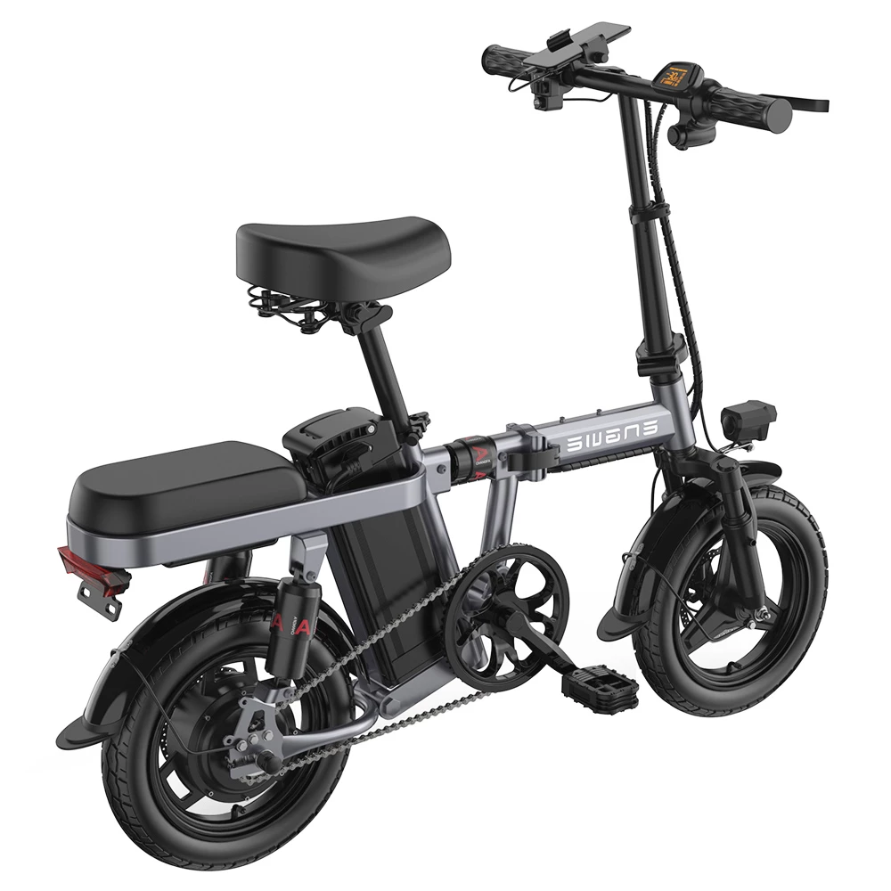 ENGWE T14 Folding Electric Bicycle 14 Inch Tire 350W Brushless Motor 48V 10Ah Battery 25km/h Max Speed - Grey 5 ENGWE T14 Folding Electric Bicycle 14 Inch Tire 350W Brushless Motor 48V 10Ah Battery 25km/h Max Speed - Grey - Image 3