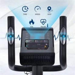 Elliptical Trainer Machine Upright Exercise Bike with 8-Level Magnetic Resistance for Home Gym Cardio Workout - Black -Sports Shop Elliptical Trainer Machine Upright Exercise Bike with 8 Level Magnetic Resistance for Home Gym Cardio Workout 455314 3