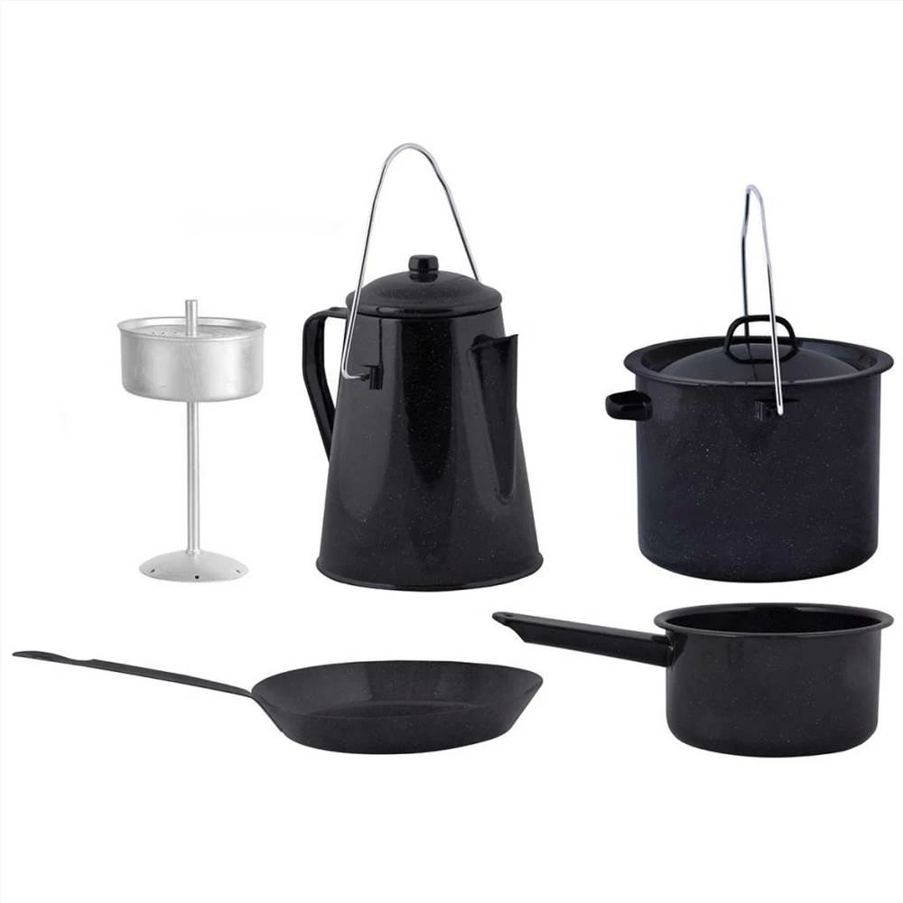 Esschert Design Four Piece Outdoor Cooking Set Black FF215 3 Esschert Design Four Piece Outdoor Cooking Set Black FF215
