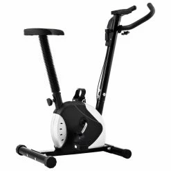 Exercise Bike with Belt Resistance Black