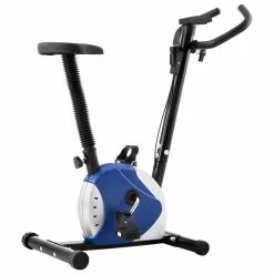 Exercise Bike with Belt Resistance Blue
