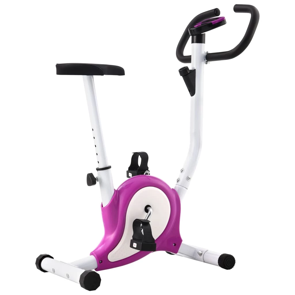 Exercise Bike with Belt Resistance Purple 3 Exercise Bike with Belt Resistance Purple