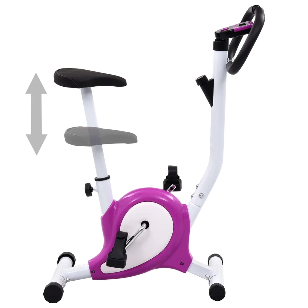 Exercise Bike with Belt Resistance Purple 4 Exercise Bike with Belt Resistance Purple - Image 2
