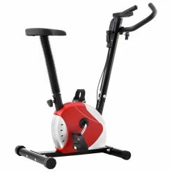 Exercise Bike with Belt Resistance Red