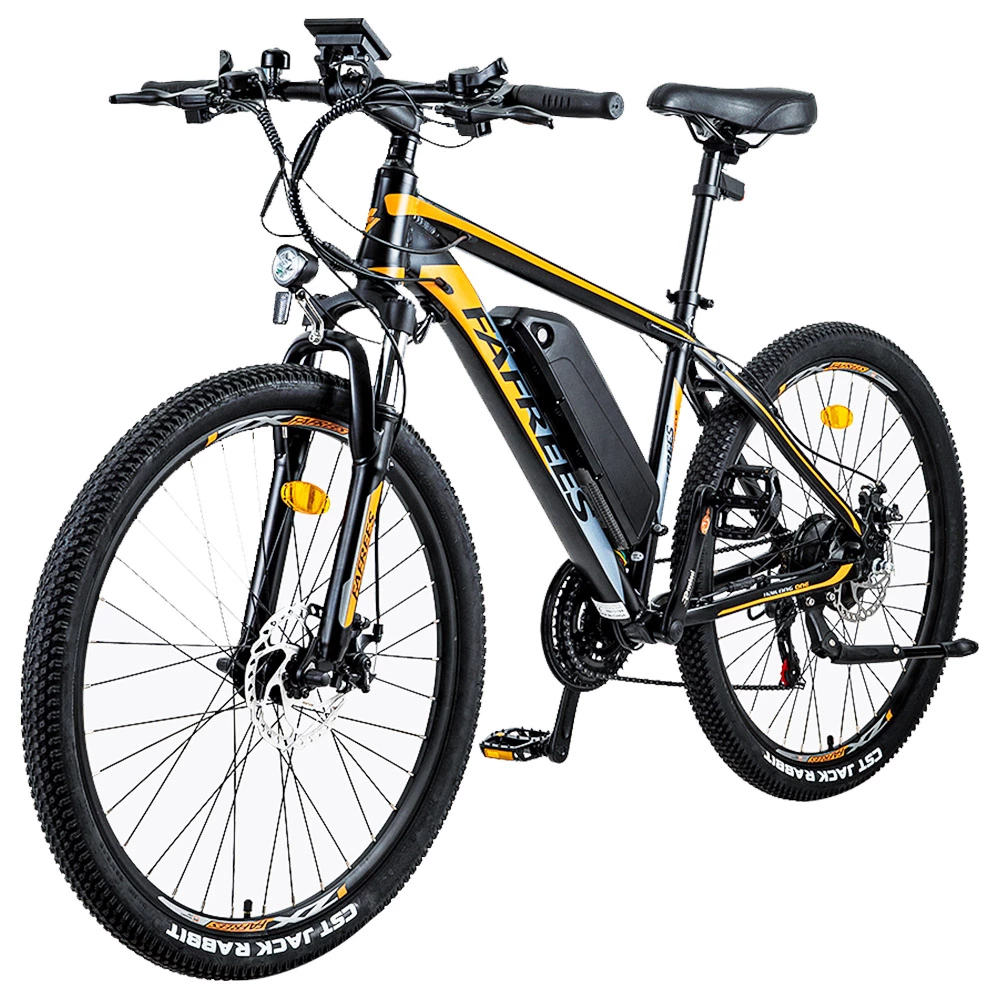 FAFREES Hailong One 26 Inch Electric Bike 250W Powerful Motor with 36V 10Ah Lithium-ion Battery SHIMANO 21 Speed - Black 4 FAFREES Hailong One 26 Inch Electric Bike 250W Powerful Motor with 36V 10Ah Lithium-ion Battery SHIMANO 21 Speed - Black - Image 2