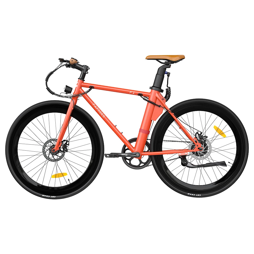 FAFREES F1 Electric Bike 250W Brushless Motor 25km/h Max Speed 9Ah Battery Shimano 7-Speed Transmission - Orange 6 FAFREES F1 Electric Bike 250W Brushless Motor 25km/h Max Speed 9Ah Battery Shimano 7-Speed Transmission - Orange - Image 4