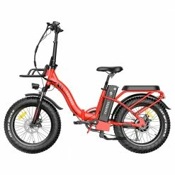 FAFREES F20 Max Electric Bike 20*4.0 Inch Fat Tire 500W Brushless Motor 25Km/h Max Speed Folding Frame E-bike With Removable 48V 18Ah Lithium Battery 140KM Max Range 150KG Load Dual Disc Brakes Shimano 7 Speed Gear - Red -Sports Shop FAFREES F20 Max Electric Bike 20 Inch Folding Frame E bike Red 518267 1