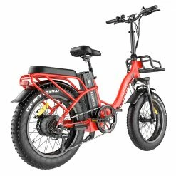 FAFREES F20 Max Electric Bike 20*4.0 Inch Fat Tire 500W Brushless Motor 25Km/h Max Speed Folding Frame E-bike With Removable 48V 18Ah Lithium Battery 140KM Max Range 150KG Load Dual Disc Brakes Shimano 7 Speed Gear - Red -Sports Shop FAFREES F20 Max Electric Bike 20 Inch Folding Frame E bike Red 518267 4