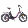 FAFREES F20 Pro Electric Bike 20*3.0 Inch Fat Tire 250W Brushless Motor 25Km/h Max Speed 7-Speed Gears With Removable 36V 18AH Lithium Battery 150KM Max Range Double Disc Brake Folding Frame E-bike - Purple -Sports Shop FAFREES F20 Pro Electric Bike 20 Inch Folding Frame E bike Purple 516260 0