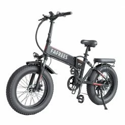 FAFREES F7 Folding Electric Bike 20*4.0 Chaoyang Fat Tires 750W Motor 35Km/h Max Speed Removable 48V 10Ah Lithium-Ion Battery 90KM Max Range Shimano 7-Speed Gears E-bike - Black -Sports Shop FAFREES F7 750W Electric Bike 516256 2