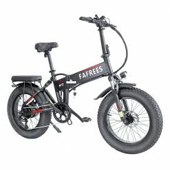 FAFREES F7 Folding Electric Bike 20*4.0 Chaoyang Fat Tires 750W Motor 35Km/h Max Speed Removable 48V 10Ah Lithium-Ion Battery 90KM Max Range Shimano 7-Speed Gears E-bike - Black -Sports Shop FAFREES F7 750W Electric Bike 516256 3