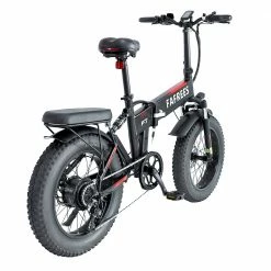 FAFREES F7 Folding Electric Bike 20*4.0 Chaoyang Fat Tires 750W Motor 35Km/h Max Speed Removable 48V 10Ah Lithium-Ion Battery 90KM Max Range Shimano 7-Speed Gears E-bike - Black -Sports Shop FAFREES F7 750W Electric Bike 516256 4