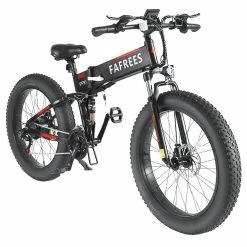 FAFREES FF91 Electric Folding Mountain Bike 26*4.0 Inch Fat Tire 1000W Motor 35Km/h Max Speed 48V 10Ah Battery Shimano 21 Speed 90KM Max Range Dual Disc Brake APP Control 12 FAFREES FF91 Electric Folding Mountain Bike 26*4.0 Inch Fat Tire 1000W Motor 35Km/h Max Speed 48V 10Ah Battery Shimano 21 Speed 90KM Max Range Dual Disc Brake APP Control -Sports Shop FAFREES FF91 1000W 26 Inch Fat Tire Electric Bike 504830 4