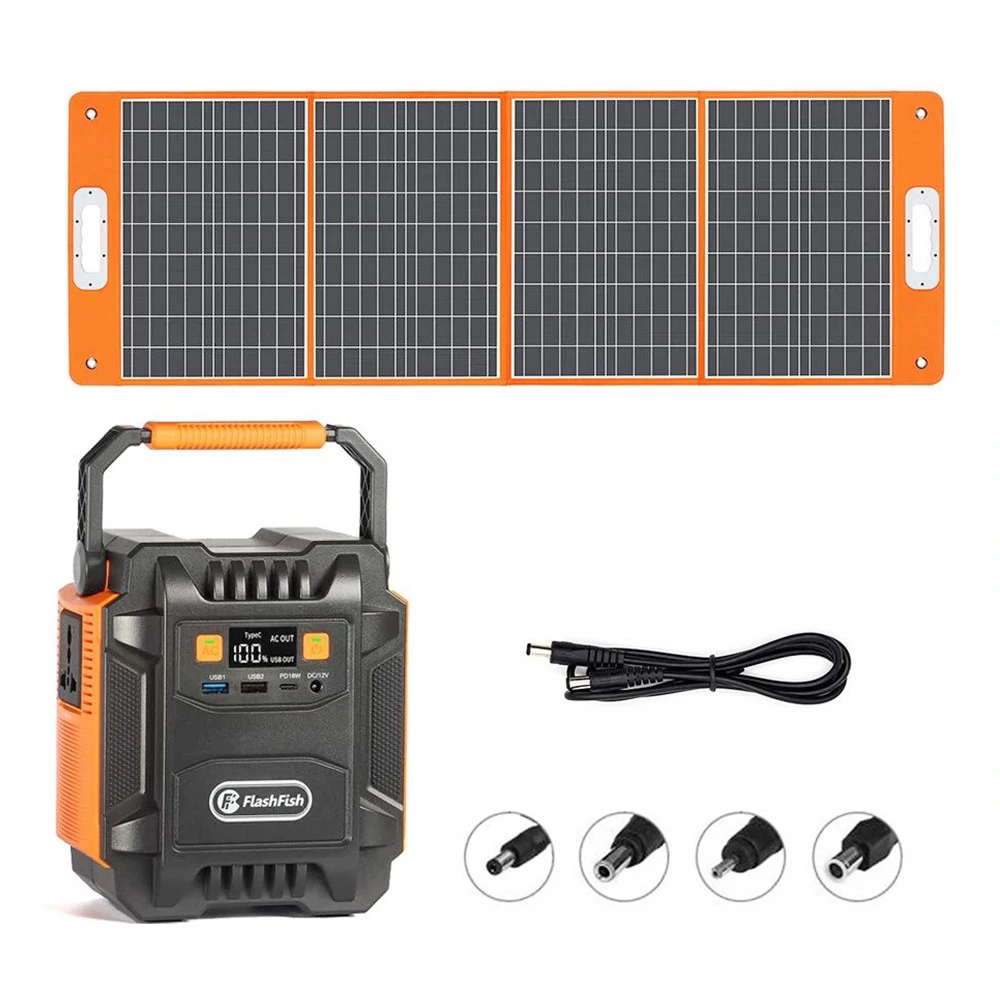 Flashfish A201 172WH 200W 220V Power Station + TSP 18V 100W Foldable Solar Panel Emergency Energy Kit With DC/USB Output 3 Flashfish A201 172WH 200W 220V Power Station + TSP 18V 100W Foldable Solar Panel Emergency Energy Kit With DC/USB Output