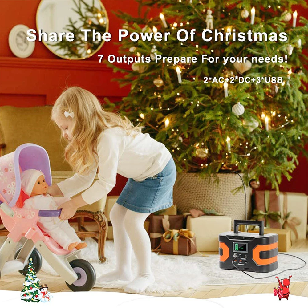 Flashfish EA150 200W Peak Power Station, 166Wh/45000mAh Backup Power Pack Solar Generator, 7 Outlets, 110V AC Output 4 Flashfish EA150 200W Peak Power Station, 166Wh/45000mAh Backup Power Pack Solar Generator, 7 Outlets, 110V AC Output - Image 2