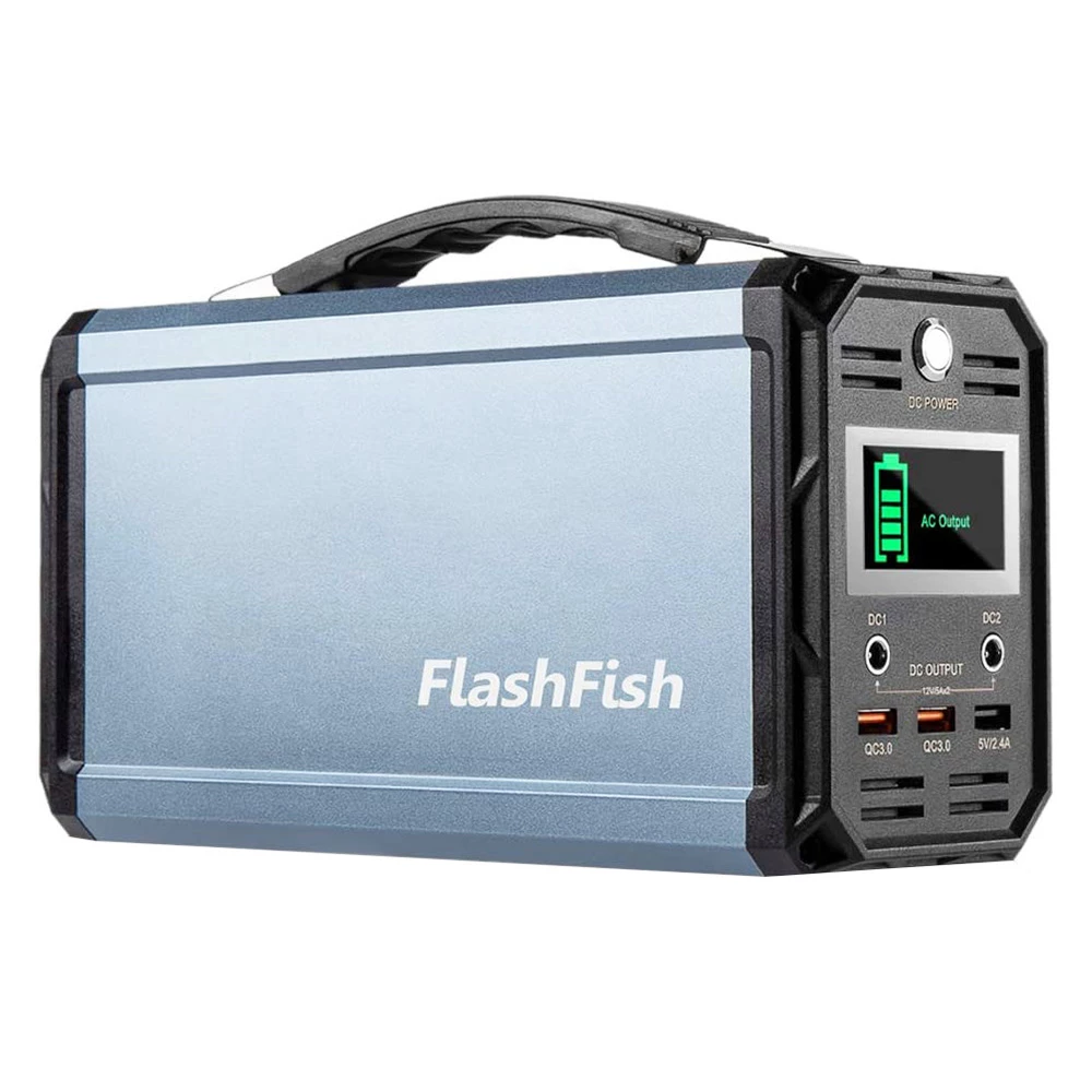 Flashfish G300 300W Portable Power Station, 222Wh/60000mAh Battery Solar Generator, 7 Outputs, 110V Pure Sine Wave Emergency Power Supply 3 Flashfish G300 300W Portable Power Station, 222Wh/60000mAh Battery Solar Generator, 7 Outputs, 110V Pure Sine Wave Emergency Power Supply