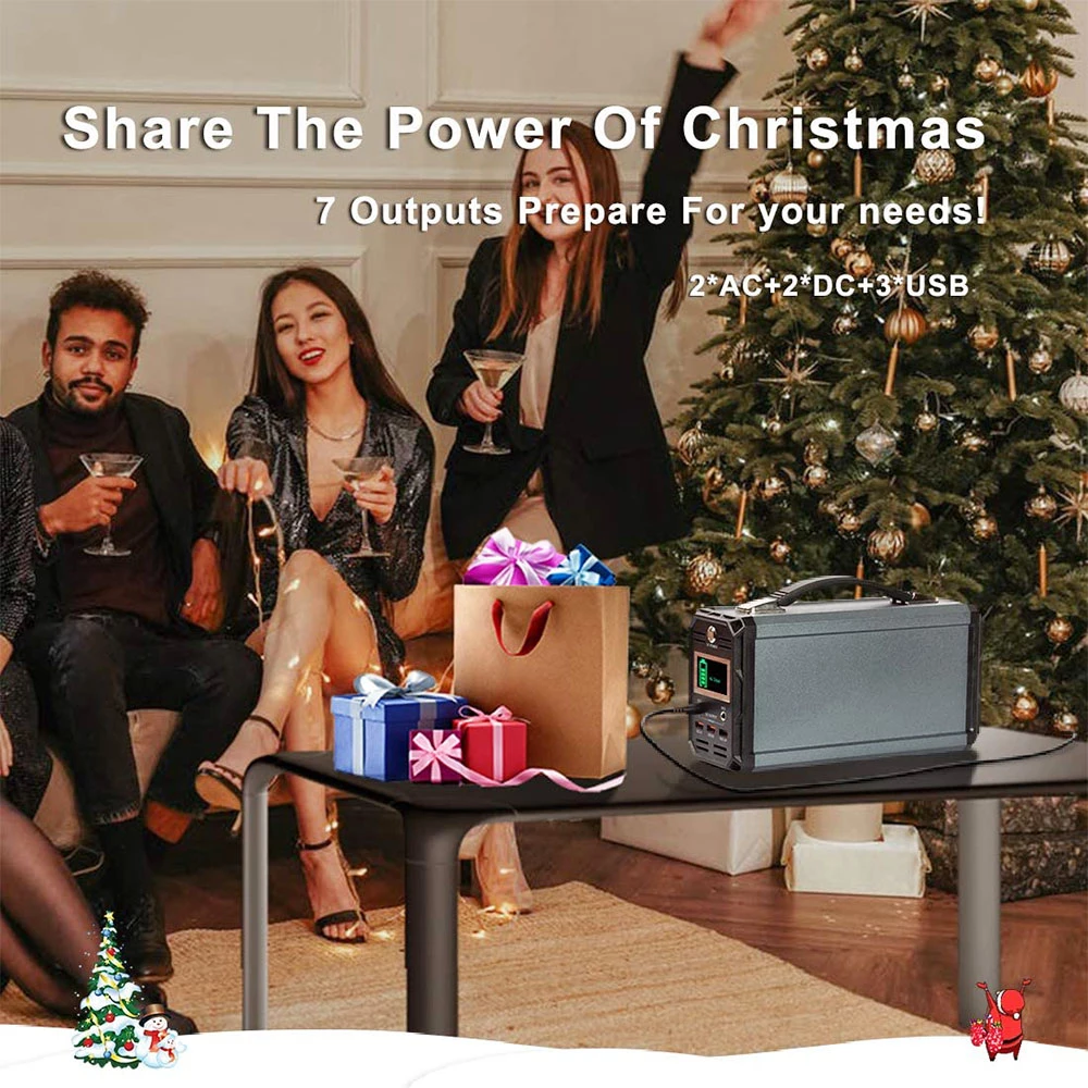 Flashfish G300 300W Portable Power Station, 222Wh/60000mAh Battery Solar Generator, 7 Outputs, 110V Pure Sine Wave Emergency Power Supply 4 Flashfish G300 300W Portable Power Station, 222Wh/60000mAh Battery Solar Generator, 7 Outputs, 110V Pure Sine Wave Emergency Power Supply - Image 2