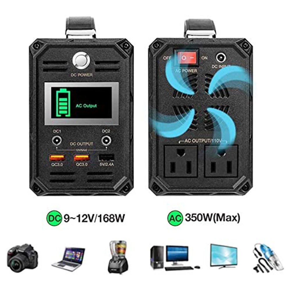 Flashfish G300 300W Portable Power Station, 222Wh/60000mAh Battery Solar Generator, 7 Outputs, 110V Pure Sine Wave Emergency Power Supply 5 Flashfish G300 300W Portable Power Station, 222Wh/60000mAh Battery Solar Generator, 7 Outputs, 110V Pure Sine Wave Emergency Power Supply - Image 3