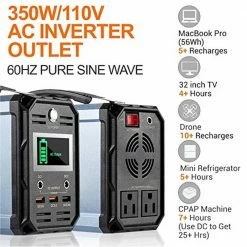 Flashfish G300 300W Portable Power Station, 222Wh/60000mAh Battery Solar Generator, 7 Outputs, 110V Pure Sine Wave Emergency Power Supply 11 Flashfish G300 300W Portable Power Station, 222Wh/60000mAh Battery Solar Generator, 7 Outputs, 110V Pure Sine Wave Emergency Power Supply -Sports Shop Flashfish G300 222Wh Portable Power Station 517008 3