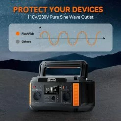 FlashFish P60 560W Portable Power Station, 520Wh/140400mAh Solar Generator, 220V Pure Sine Wave AC Outlets, 11 Outputs, LCD Display 12 FlashFish P60 560W Portable Power Station, 520Wh/140400mAh Solar Generator, 220V Pure Sine Wave AC Outlets, 11 Outputs, LCD Display -Sports Shop Flashfish P60 520Wh 560W Portable Power Station 518153 4