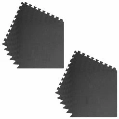 Floor Mats 12 pcs 4.32 ㎡ EVA Foam Black -Sports Shop Floor Mats 12 pcs 4 32 EVA Foam Black 432620 3
