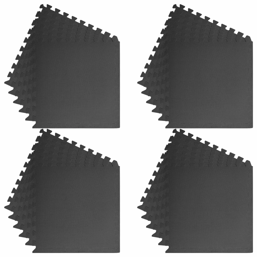 Floor Mats 24 pcs 8.64 ㎡ EVA Foam Black 6 Floor Mats 24 pcs 8.64 ㎡ EVA Foam Black - Image 4