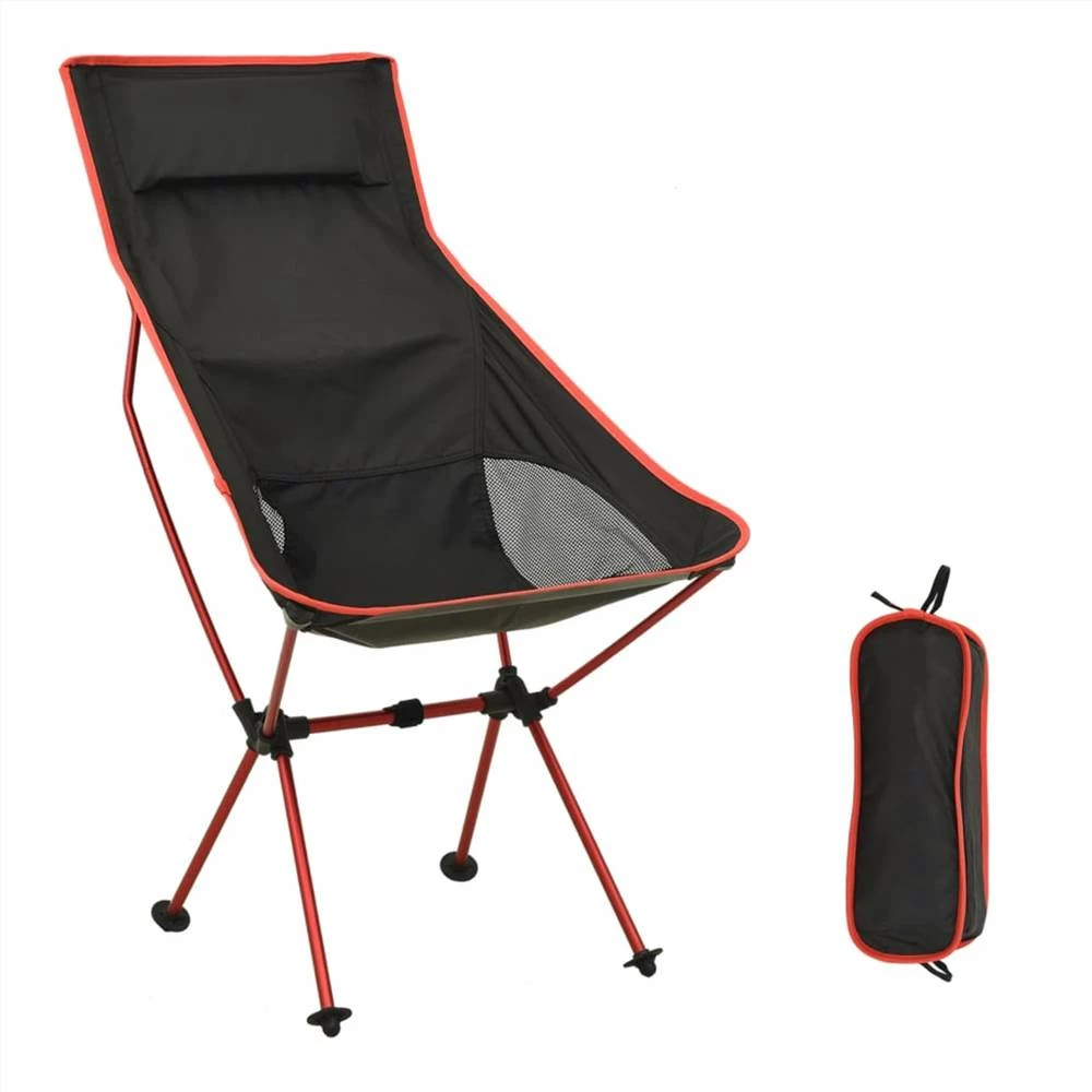 Foldable Camping Chair PVC and Aluminium Black 3 Foldable Camping Chair PVC and Aluminium Black