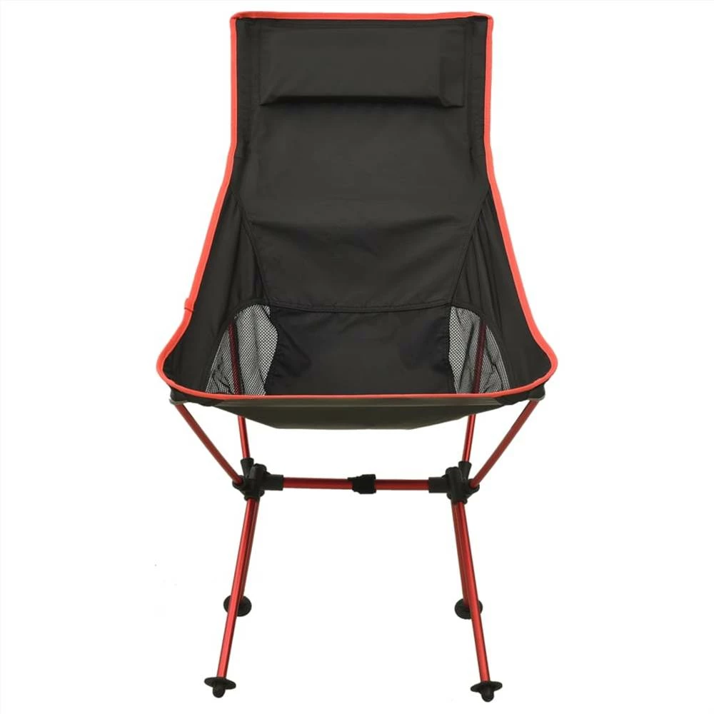 Foldable Camping Chair PVC and Aluminium Black 5 Foldable Camping Chair PVC and Aluminium Black - Image 3