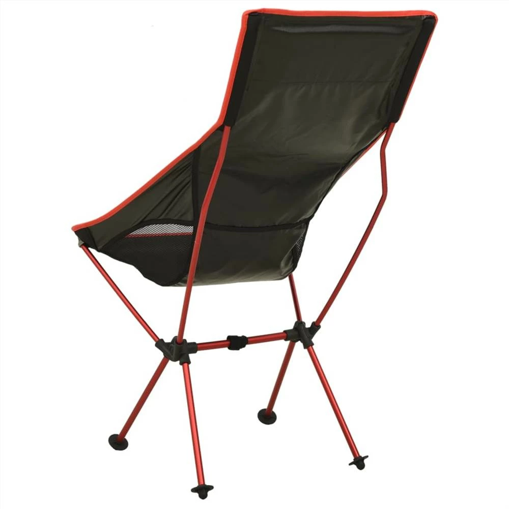 Foldable Camping Chair PVC and Aluminium Black 7 Foldable Camping Chair PVC and Aluminium Black - Image 5