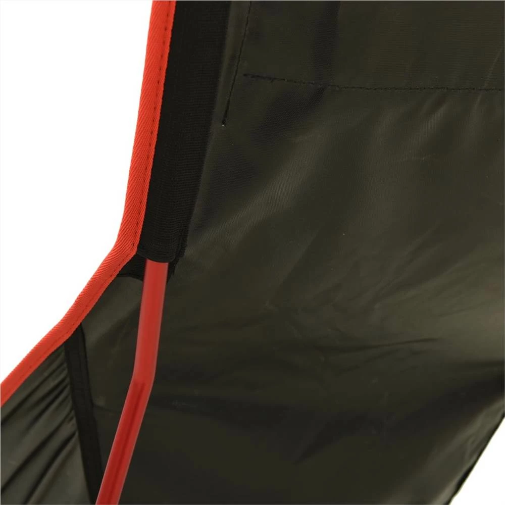 Foldable Camping Chair PVC and Aluminium Black 8 Foldable Camping Chair PVC and Aluminium Black - Image 6