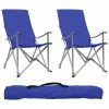 Foldable Camping Chairs 2 pcs Blue -Sports Shop Foldable Camping Chairs 2 pcs Blue 432666 0