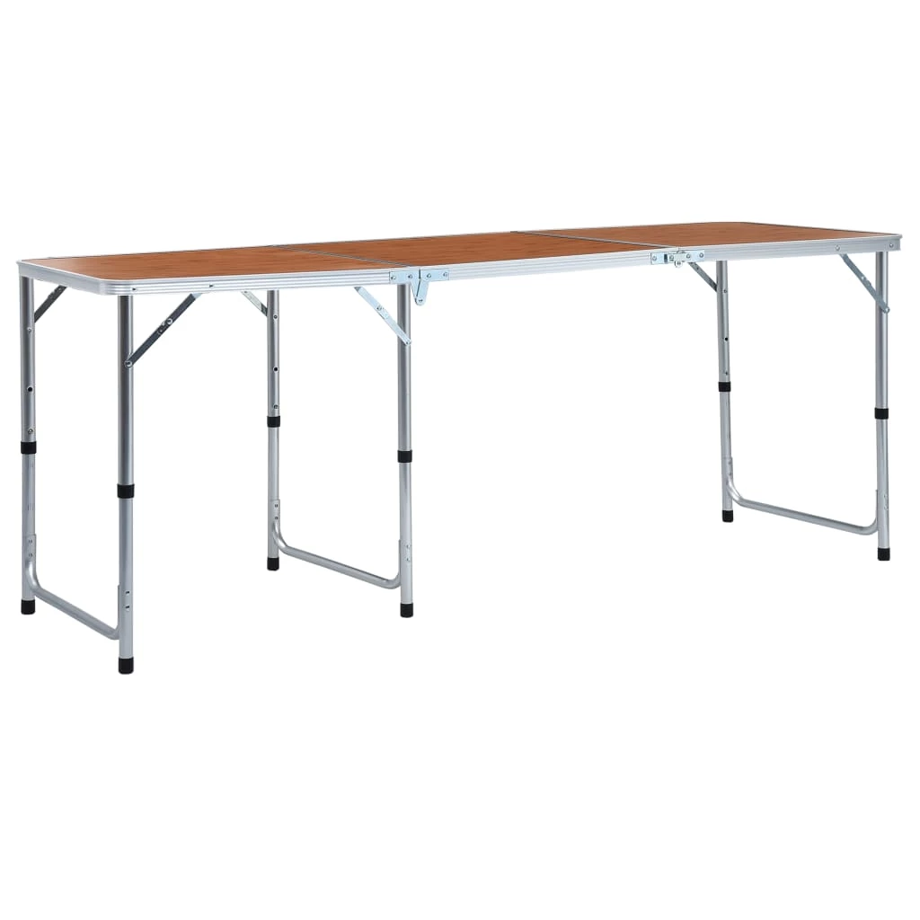 Foldable Camping Table Aluminium 180x60 cm 3 Foldable Camping Table Aluminium 180x60 cm