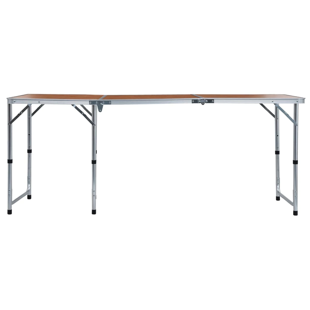 Foldable Camping Table Aluminium 180x60 cm 5 Foldable Camping Table Aluminium 180x60 cm - Image 3