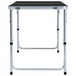 Foldable Camping Table Grey Aluminium 120x60 cm -Sports Shop Foldable Camping Table Grey Aluminium 120x60 cm 487602 3