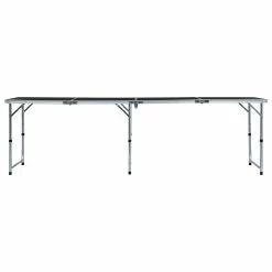 Foldable Camping Table Grey Aluminium 240x60 cm 10 Foldable Camping Table Grey Aluminium 240x60 cm -Sports Shop Foldable Camping Table Grey Aluminium 240x60 cm 432956 2