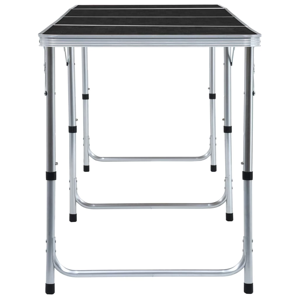 Foldable Camping Table Grey Aluminium 240x60 cm 6 Foldable Camping Table Grey Aluminium 240x60 cm - Image 4