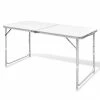 Foldable Camping Table Height Adjustable Aluminium 120 x 60 cm -Sports Shop Foldable Camping Table Height Adjustable Aluminium 120 x 60 cm 490615 0