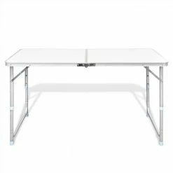 Foldable Camping Table Height Adjustable Aluminium 120 x 60 cm -Sports Shop Foldable Camping Table Height Adjustable Aluminium 120 x 60 cm 490615 2