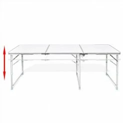 Foldable Camping Table Height Adjustable Aluminium 180 x 60 cm -Sports Shop Foldable Camping Table Height Adjustable Aluminium 180 x 60 cm 486120 5