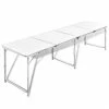 Foldable Camping Table Height Adjustable Aluminium 240 x 60 cm -Sports Shop Foldable Camping Table Height Adjustable Aluminium 240 x 60 cm 492262 0