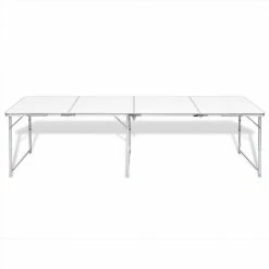 Foldable Camping Table Height Adjustable Aluminium 240 x 60 cm -Sports Shop Foldable Camping Table Height Adjustable Aluminium 240 x 60 cm 492262 5