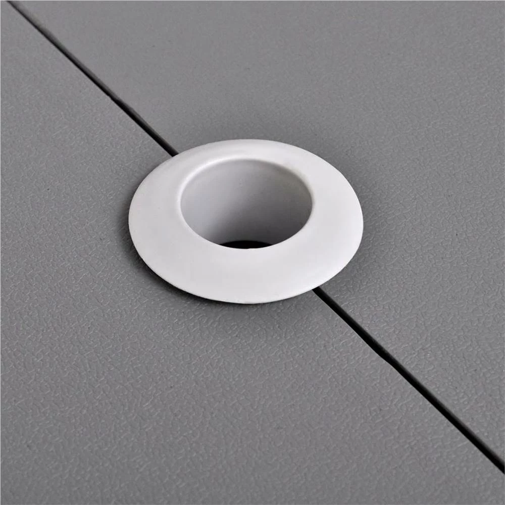 Foldable Camping Table Set with 4 Stools Aluminium Extra Light Grey 4 Foldable Camping Table Set with 4 Stools Aluminium Extra Light Grey - Image 2